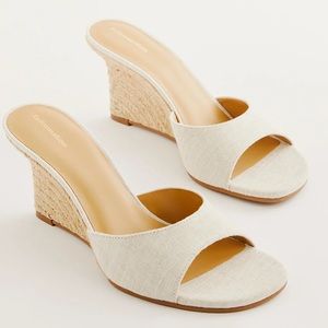 Reformation Anita Mule Espadrille Wedge 6.5